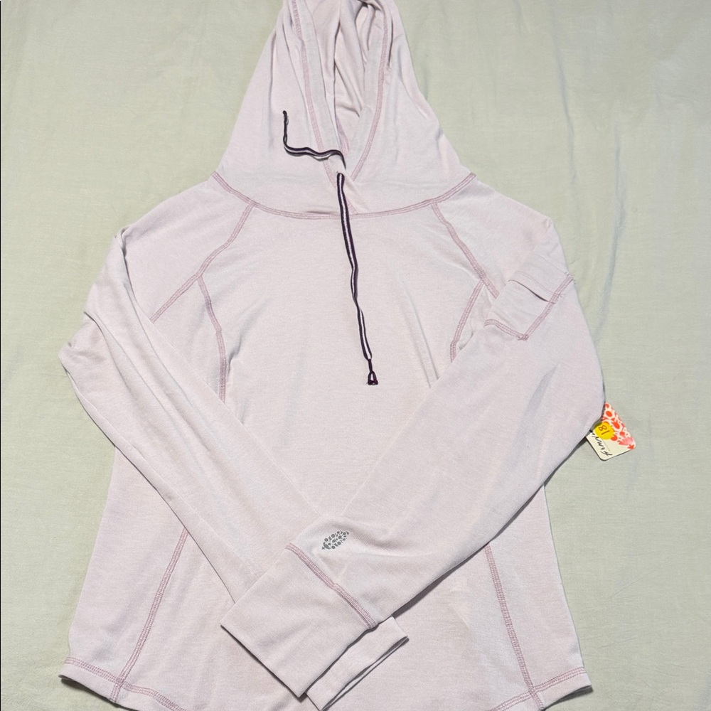 FP Movement by Free People Wild Ride Pullover Hoodie in Rose Wash